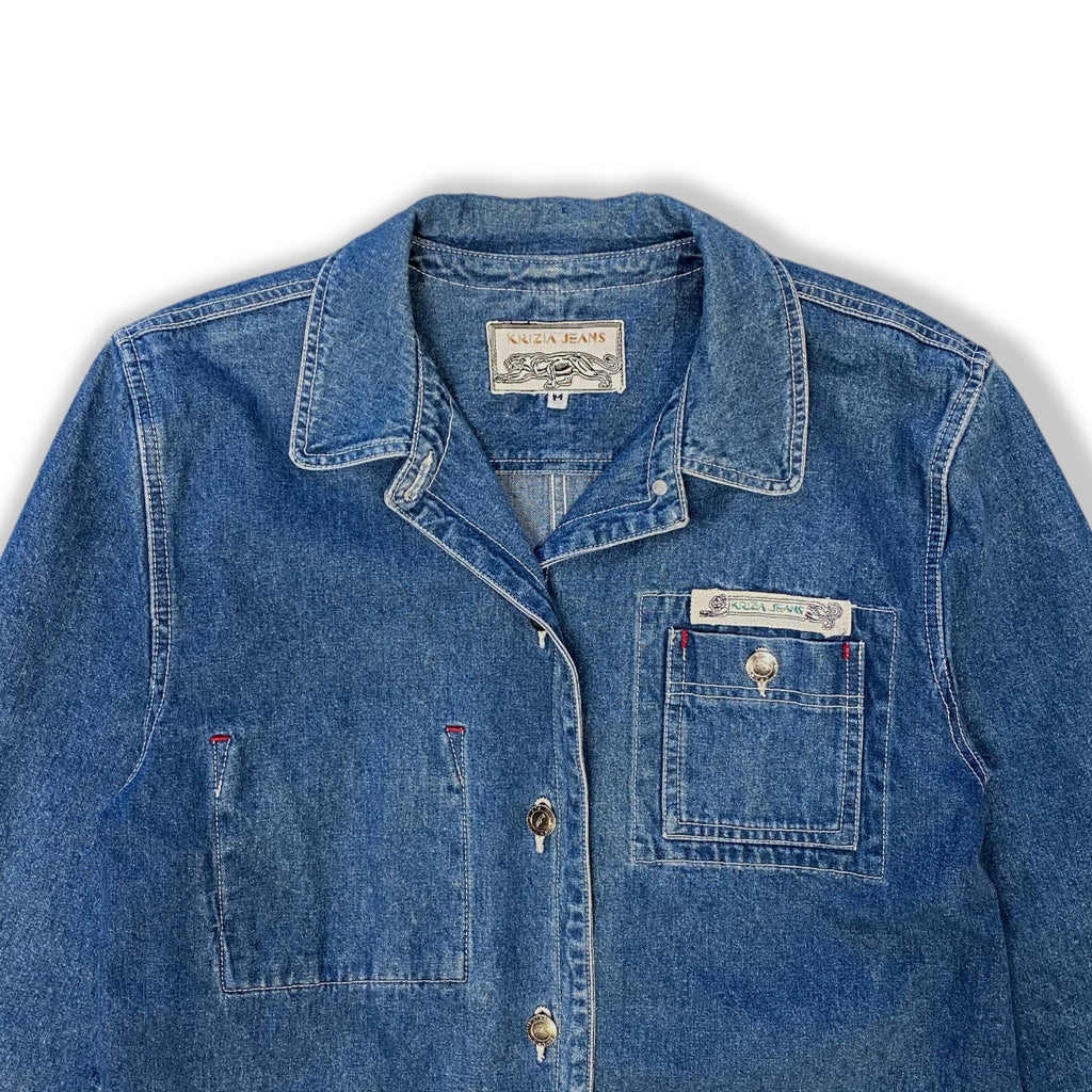 Woman Denim Jacket, Size 40(M) - Paninaro Vintage