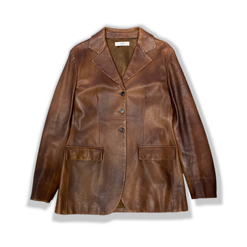 Leather Jacket - Size 42 - Paninaro Vintage