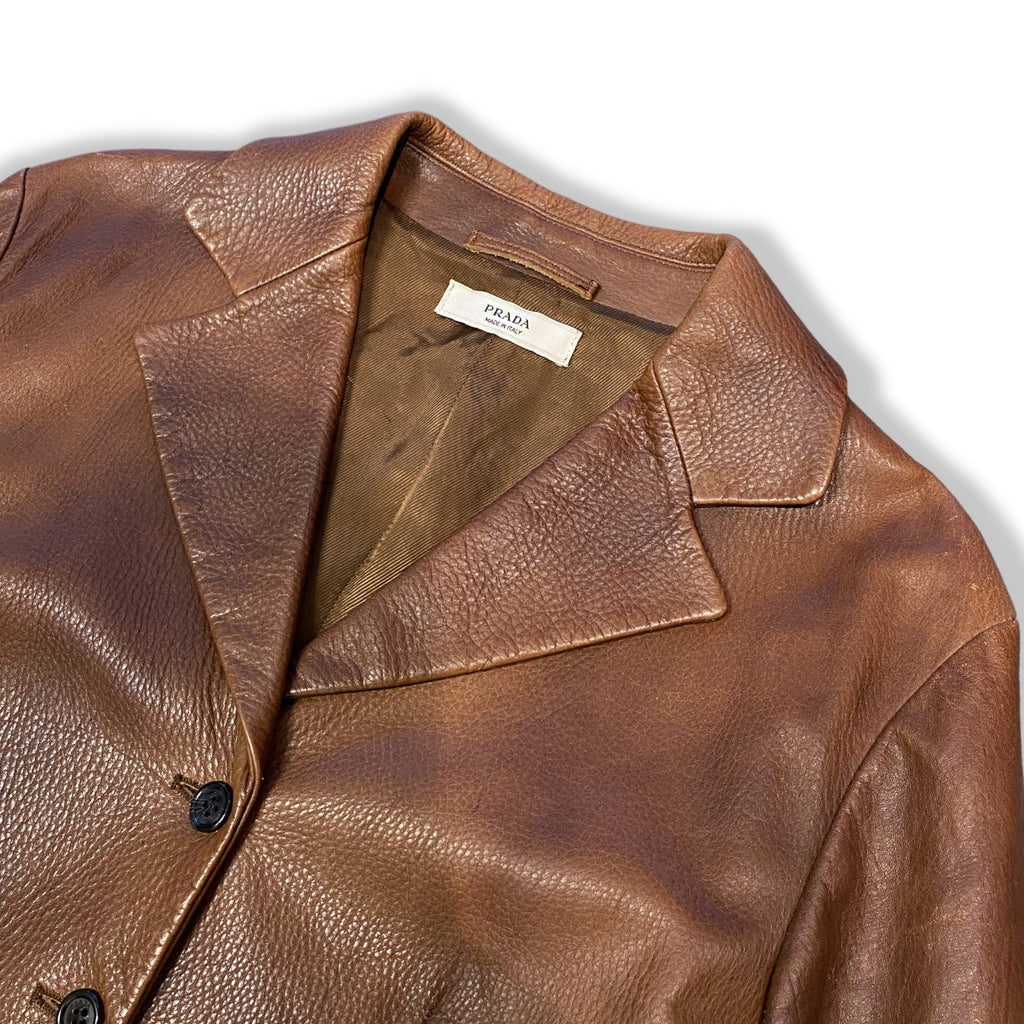 Leather Jacket - Size 42 - Paninaro Vintage