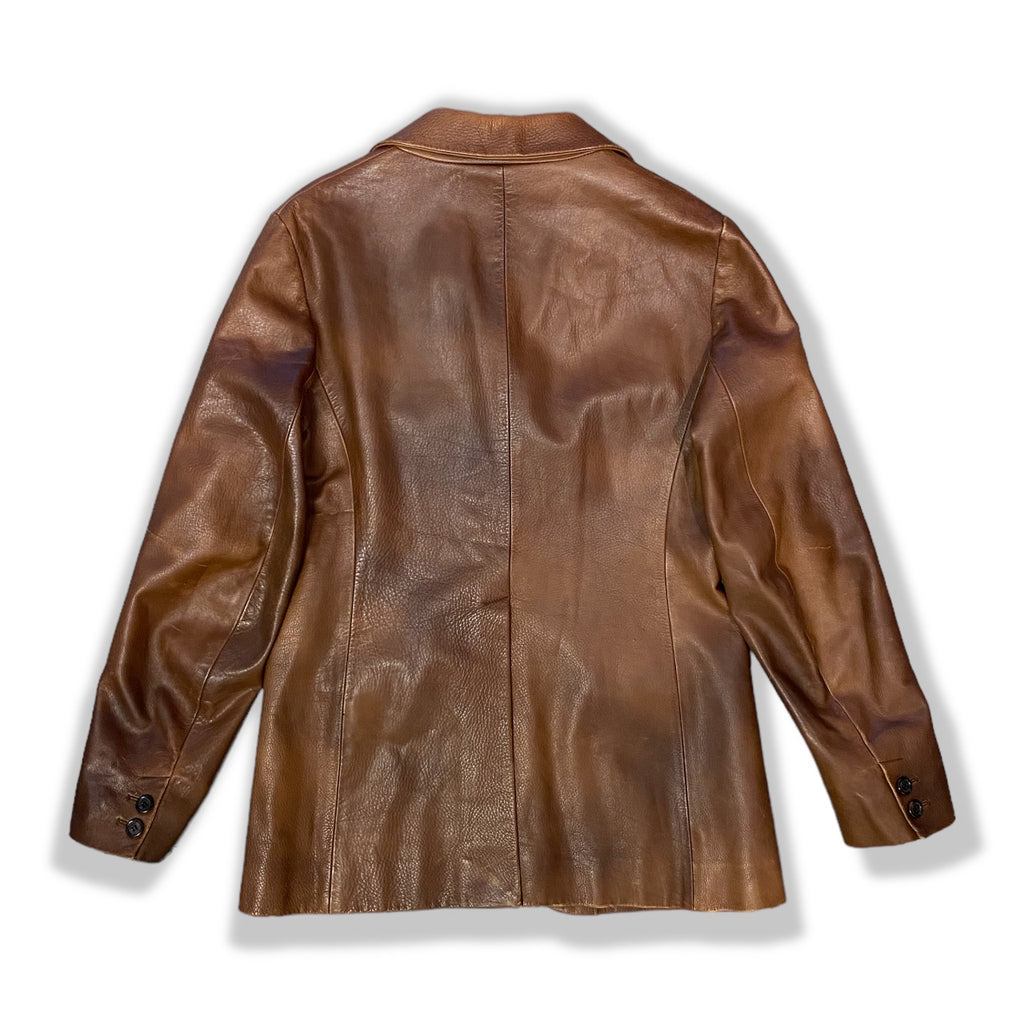 Leather Jacket - Size 42 - Paninaro Vintage